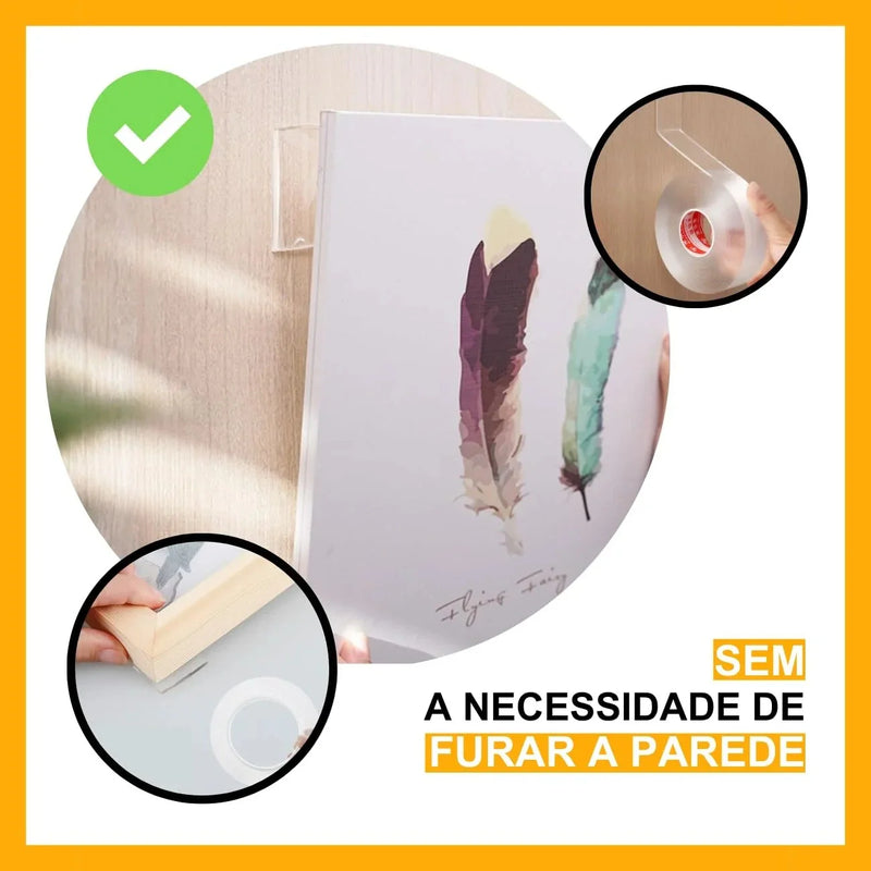 Fita Dupla Face 3M - Adesivos Transparentes Resistentes (COMPRE 1 LEVE 2)